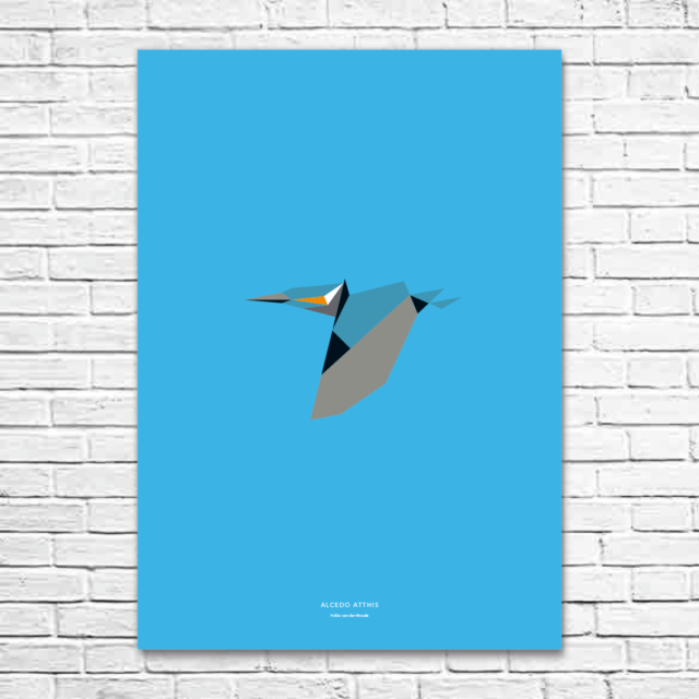 Alcedo atthis A1 poster
