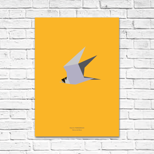 Falco peregrinus A2 poster