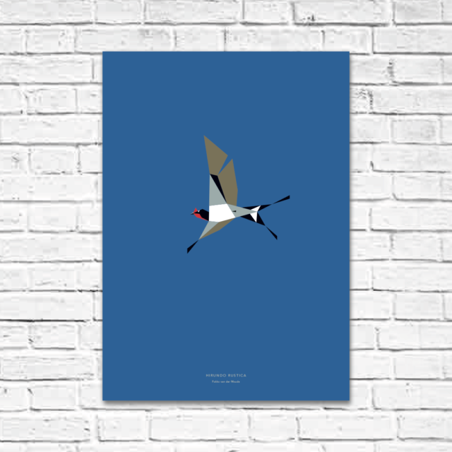 Hirundo rustica A2 poster