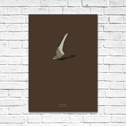 Apus apus A2 poster