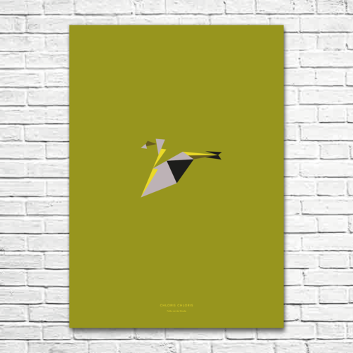 Chloris chloris A1 poster