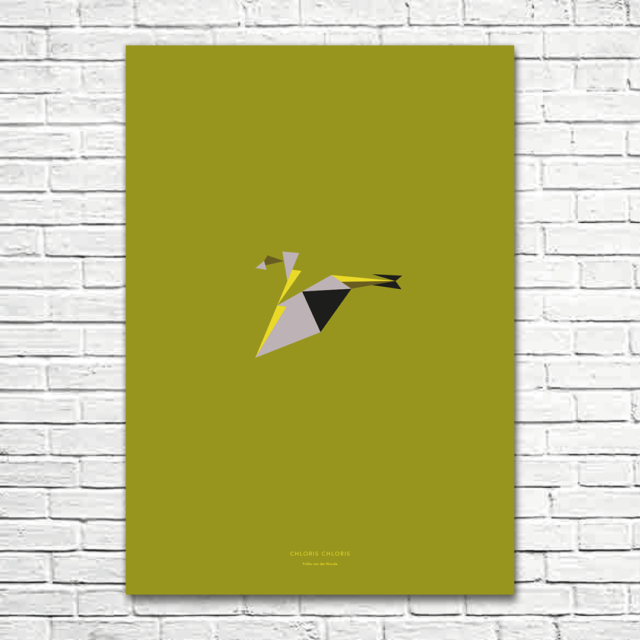 Chloris chloris A1 poster