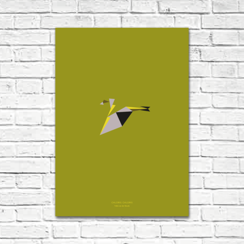 Chloris chloris A2 poster