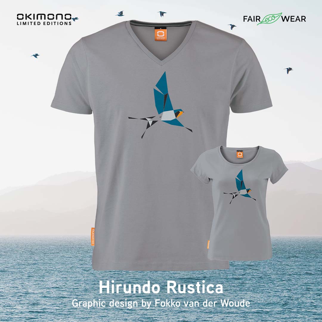 T-shirt Okimono Hirundo rustica