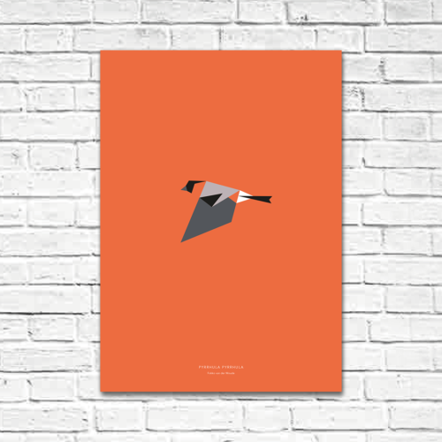 Pyrrhula pyrrhula A2 poster