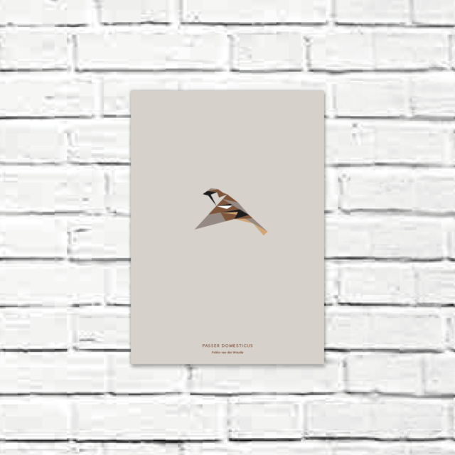 Passer domesticus A4 poster