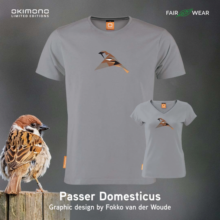 Okimono Passer Domesticus Fokko van der Woude