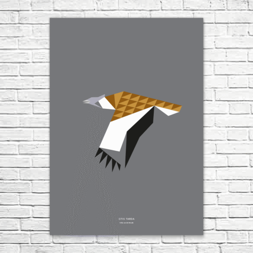 Otis tarda A1 poster