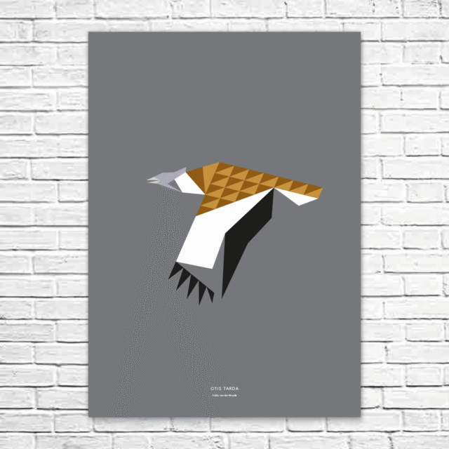 Otis tarda A1 poster