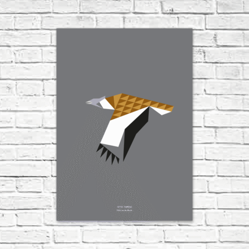 Otis tarda A2 poster