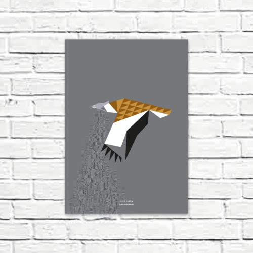 Otis tarda A3 poster