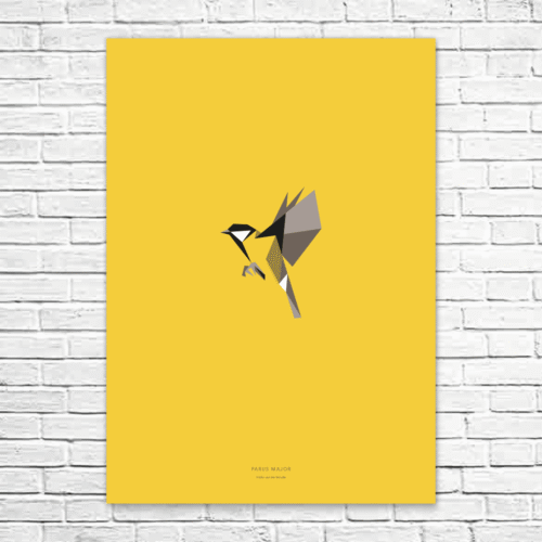 Parus major A1 poster