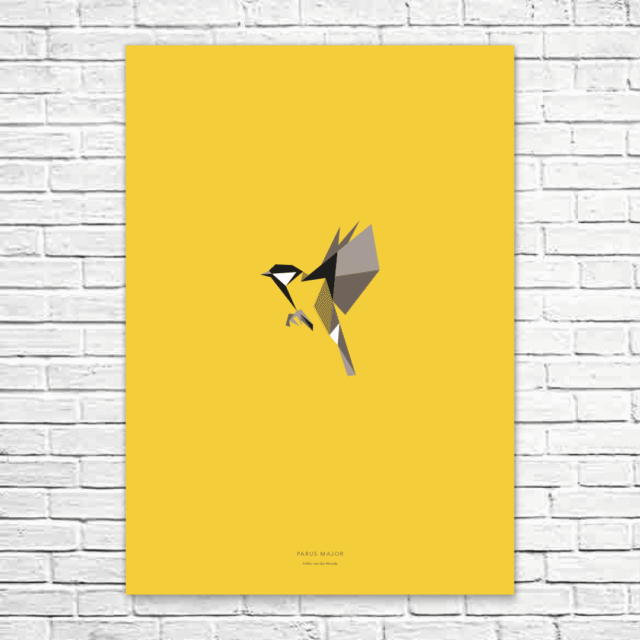 Parus major A1 poster