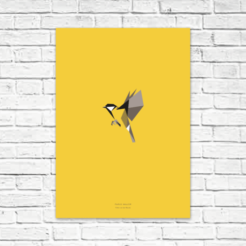 Parus major A2 poster