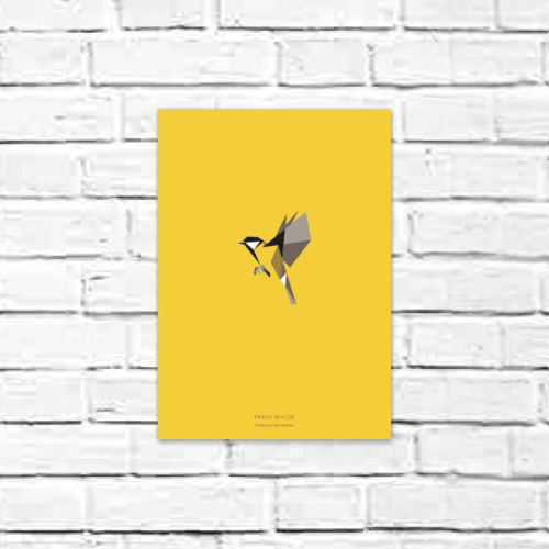 Parus major A4 poster