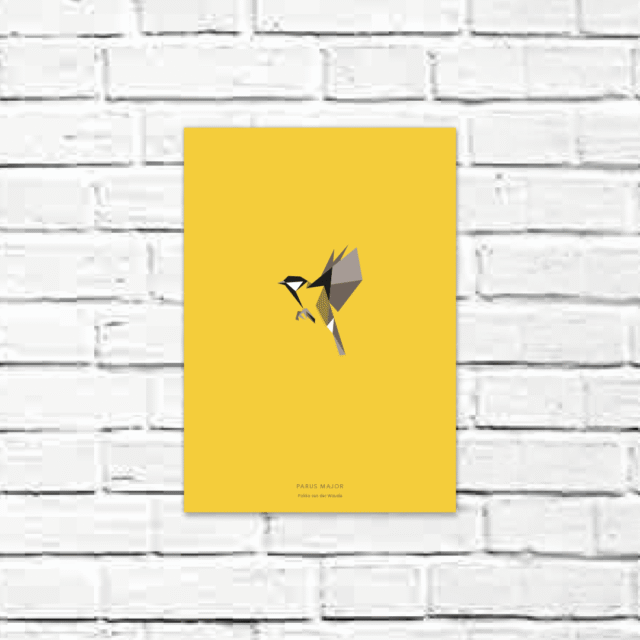Parus major A4 poster