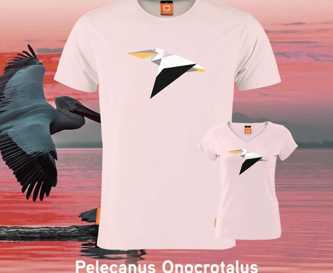 T-shirt Okimono Pelecanus Onocrotalus
