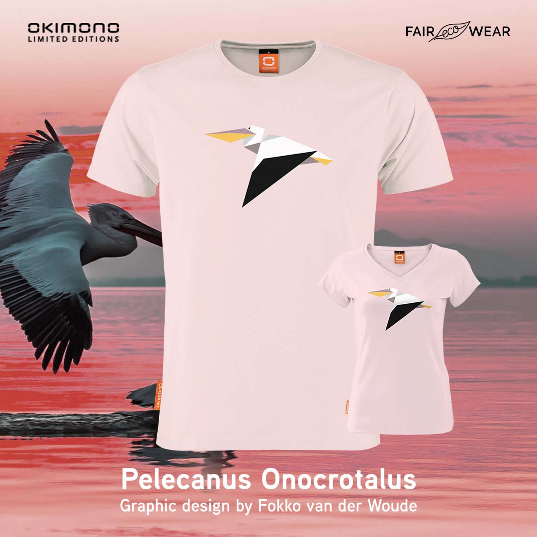 T-shirt Okimono Pelecanus Onocrotalus